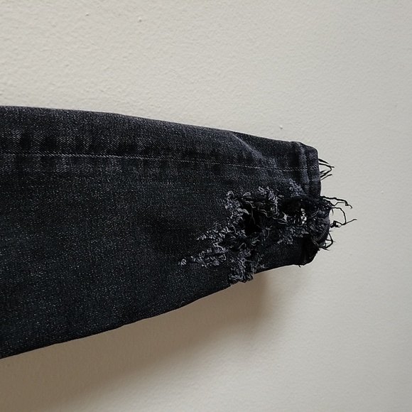 AGOLDE Sophie Crop High Rise Black Denim Jeans Style A018 C-844 Size 24 - Picture 5 of 10